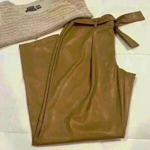 Carol Wren Ladies Vegan Leather Pants Size 10 Super Cute Comfy Lightweight Fun